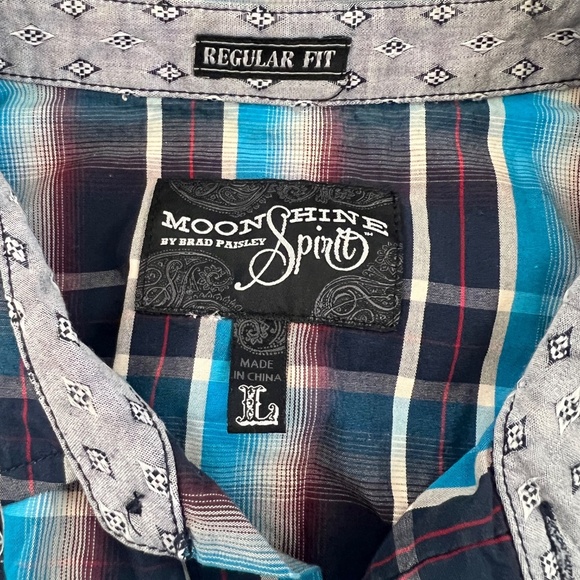 Moon shine spirit button up shirt, long sleeves - Picture 5 of 6